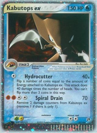 Kabutops ex (97)/100 Ultra Rare Holofoil