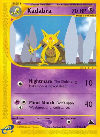 Kadabra (69)/144 Common Reverse Holofoil