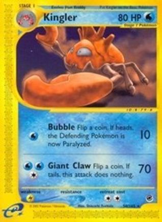 Kingler (50) (50)/165 Rare Reverse Holofoil