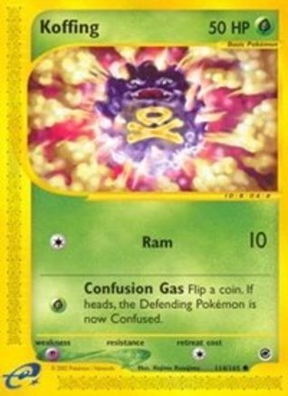 Koffing (114)/165 Common Reverse Holofoil