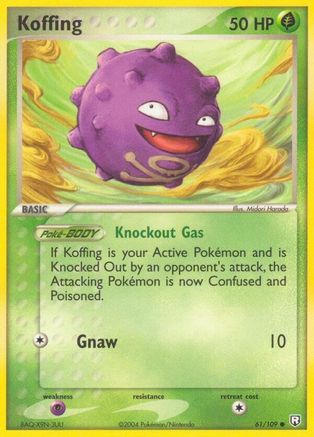 Koffing (61)/109 Common Reverse Holofoil