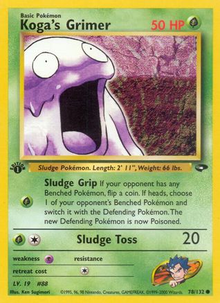 Koga's Grimer (78)/132 Common 1st Edition