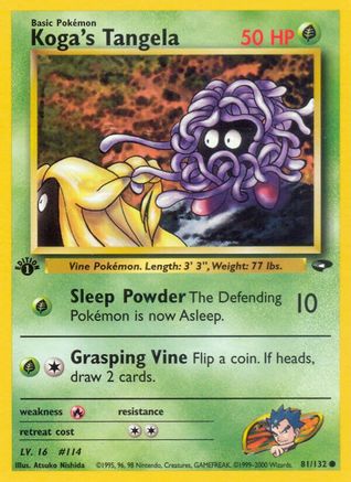 Koga's Tangela (81)/132 Common 1st Edition