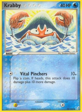 Krabby (54)/100 Common Reverse Holofoil