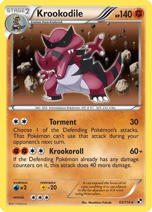Krookodile (65)/114 Holo Rare Reverse Holofoil