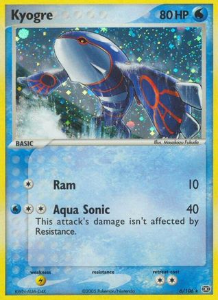 Kyogre - 006/106 (6)/106 Holo Rare Holofoil