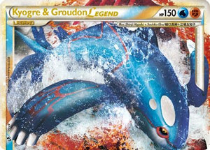 Lightly Played Kyogre & Groudon Legend (Top) 87/90 Holofoil (Cabinet-LP)
