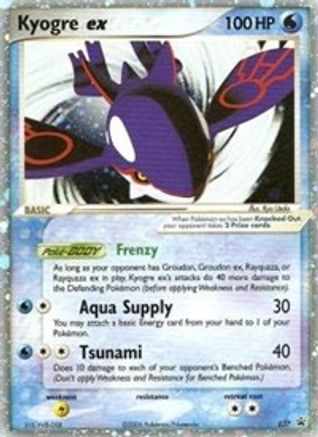 Kyogre ex - 037 (EX Collector's Tins) (37)/40 Promo Holofoil