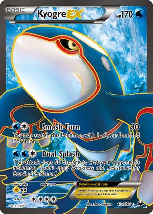 Kyogre EX (104 Full Art) (104)/108 Ultra Rare Holofoil