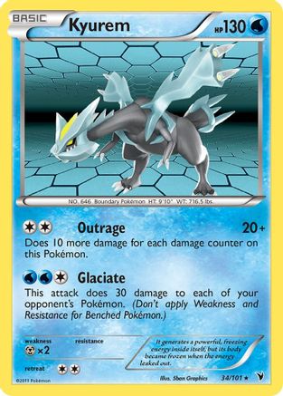 Kyurem (34)/101 Holo Rare Reverse Holofoil