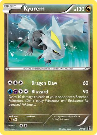 Kyurem (21)/20 Holo Rare Holofoil (Cabinet-nm)