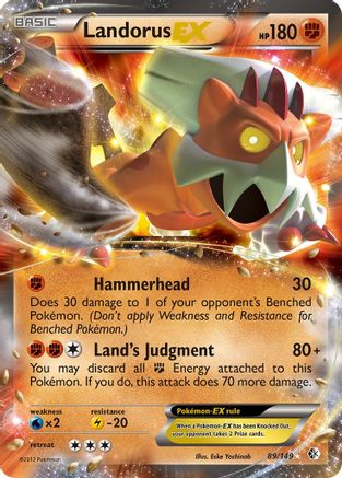 Landorus EX (89)/149 Ultra Rare Holofoil
