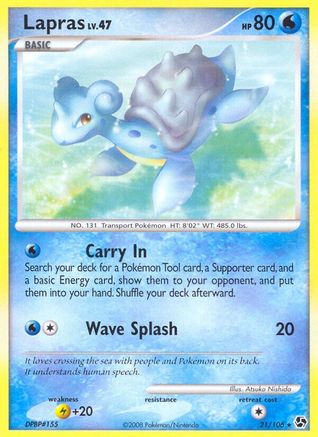Lapras (21)/106 Rare Reverse Holofoil