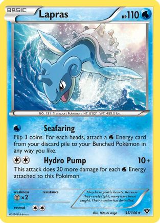 Lapras (35)/146 Holo Rare Reverse Holofoil