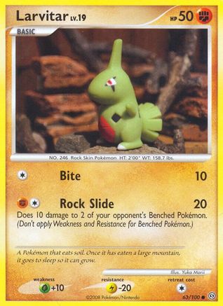 Larvitar (63)/100 Common Reverse Holofoil