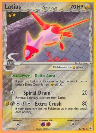 Latias (Delta Species) (8)/113 Holo Rare Holofoil
