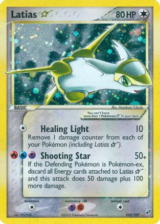 Latias Star (105)/107 Ultra Rare Holofoil