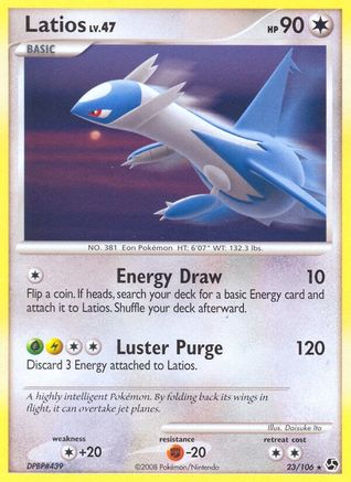Latios (23)/106 Rare Reverse Holofoil