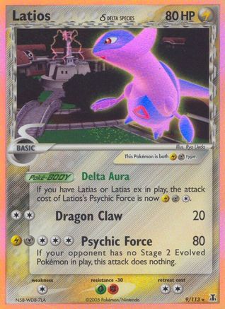 Latios (Delta Species) (9)/113 Holo Rare Holofoil