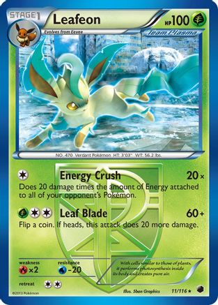 Leafeon (Team Plasma) (11)/116 Rare Reverse Holofoil
