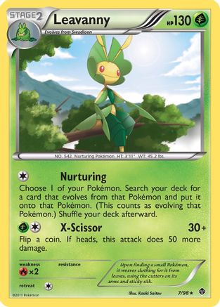Leavanny (7) (7)/98 Rare Reverse Holofoil