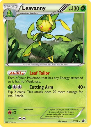Leavanny (12)/113 Holo Rare Reverse Holofoil