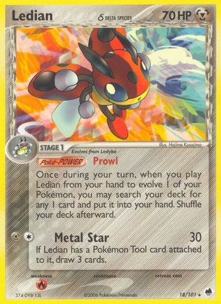 Ledian (Delta Species) (18)/101 Rare