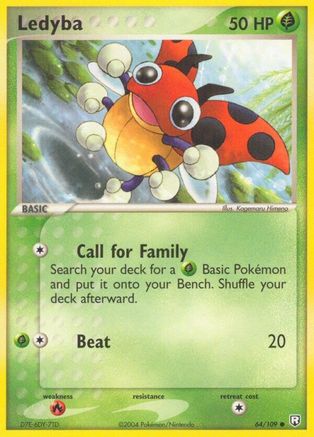 Ledyba (64)/109 Common Reverse Holofoil
