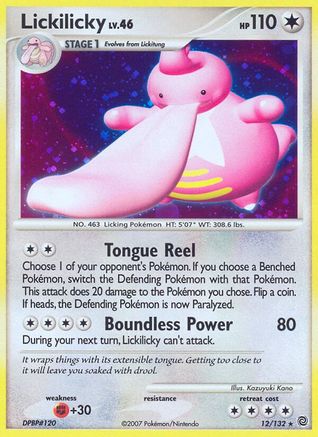 Lickilicky (12)/132 Holo Rare Reverse Holofoil