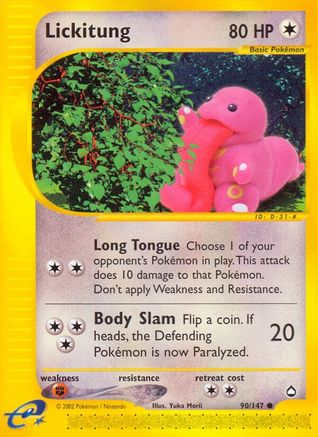 Lickitung (90)/147 Common Reverse Holofoil