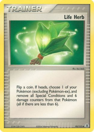 Life Herb (93)/112 Uncommon Reverse Holofoil