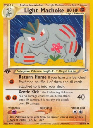 Light Machoke (49)/105 Uncommon 1st Edition