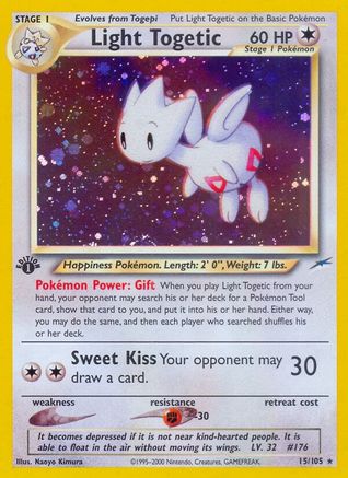 Light Togetic (15)/105 Holo Rare 1st Edition Holofoil