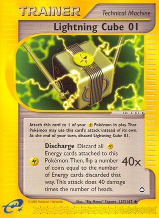 Lightning Cube 01 (127)/147 Uncommon Reverse Holofoil