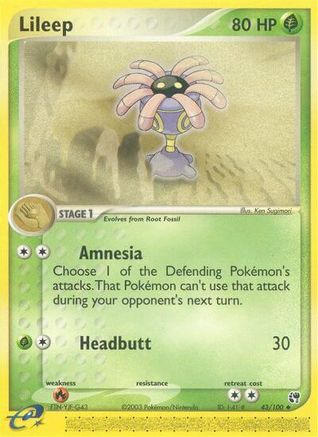 Lileep - 43/100 (43)/100 Uncommon