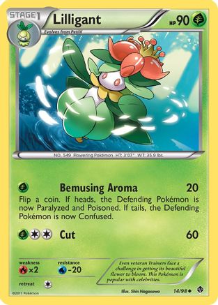 Lilligant (14)/98 Uncommon Reverse Holofoil