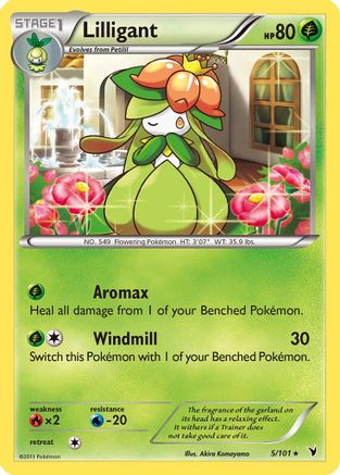 Lilligant (5)/101 Rare Reverse Holofoil