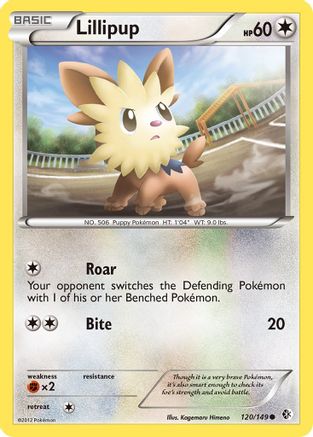 Lillipup (120)/149 Common Reverse Holofoil