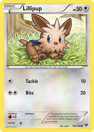 Lillipup (108)/146 Common Reverse Holofoil
