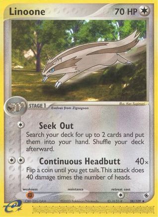 Linoone (38)/109 Uncommon Reverse Holofoil