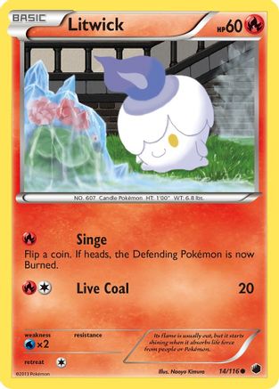 Litwick (14)/116 Common Reverse Holofoil