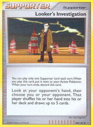 Looker's Investigation (109)/127 Uncommon Reverse Holofoil