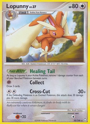 Lopunny (33)/146 Rare Reverse Holofoil