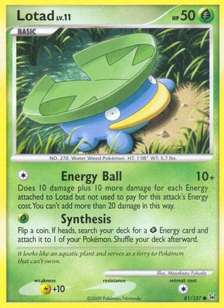 Lotad (81)/127 Common Reverse Holofoil