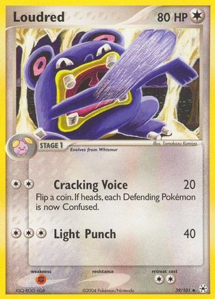 Loudred (39)/101 Uncommon Reverse Holofoil