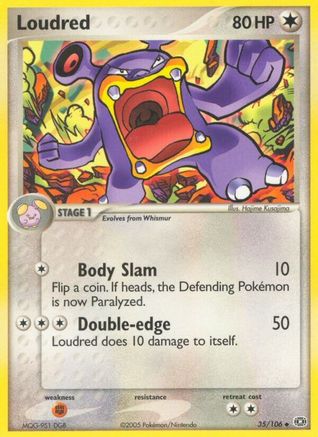 Loudred (35)/106 Uncommon Reverse Holofoil