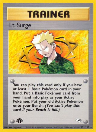 Lt. Surge (101) (101)/132 Rare 1st Edition