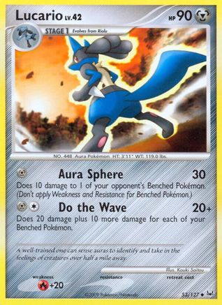 Lucario (53)/127 Uncommon Reverse Holofoil