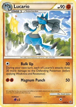 Lucario (19)/95 Rare Reverse Holofoil