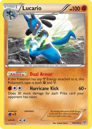 Lucario (78) (78)/135 Holo Rare Holofoil